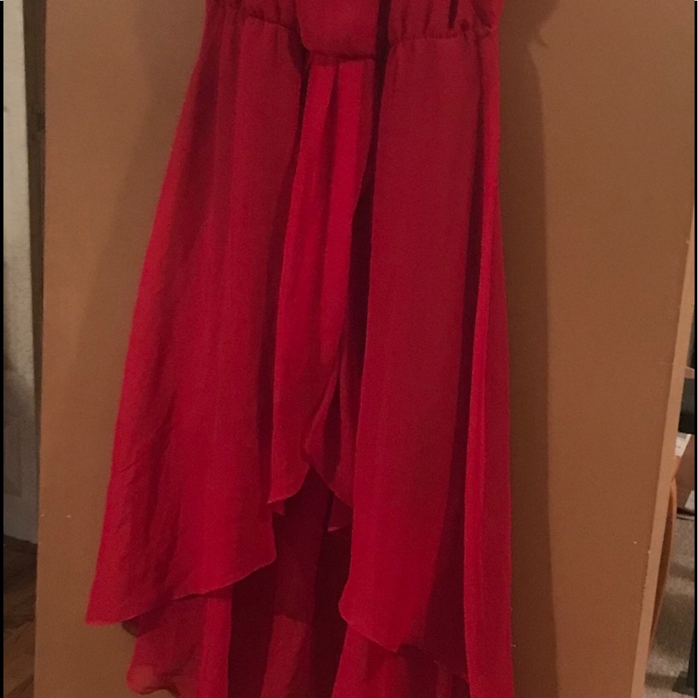 SOLD!!Prelude High low Red sleeveless dress
